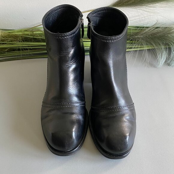 Alexander McQueen Women's Leather Ankle Boots Sz 10 - Picture 3 of 16